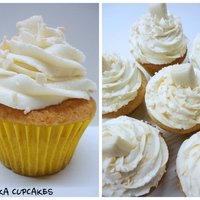 dort  VANILKOVÉ CUPCAKES S CITRONOVÝM KRÉMEM Z BÍLÉ ČOKOLÁDY